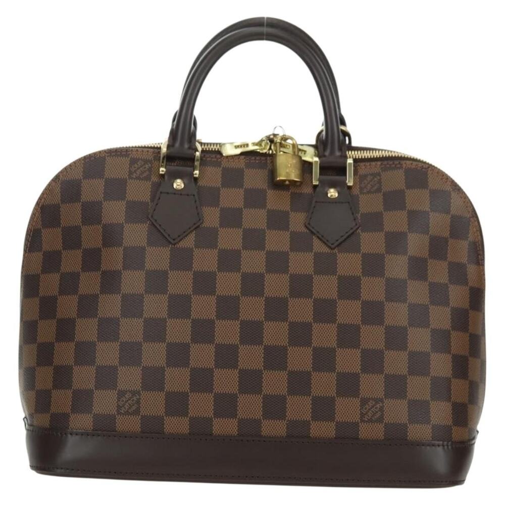 Louis Vuitton Damier Ebene Alma Handbag Brown